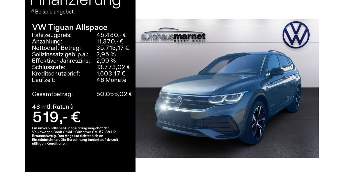 VW Tiguan Allspace 25.500 km 45.480 &euro; Heidenheim a. d. B. 89520