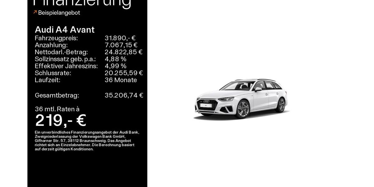 Audi A4 40.334 km 30.890 &euro; Heidenheim a. d. B. 89520