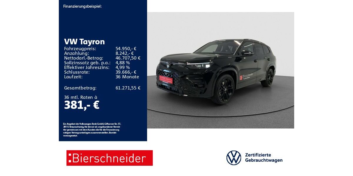 VW Tayron 2.486 km 54.950 &euro; Aalen 73431