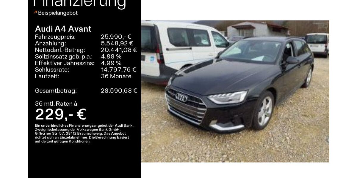 Audi A4 96.643 km 25.990 &euro; Heidenheim a. d. B. 89520
