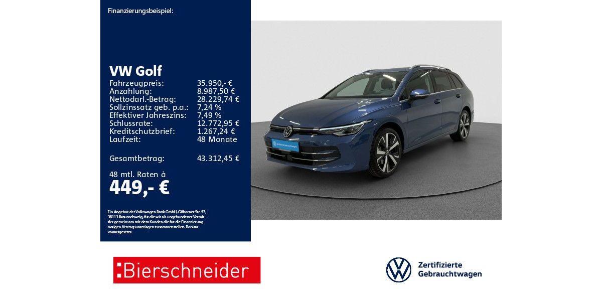 VW Golf 8.199 km 35.950 &euro; Aalen 73431