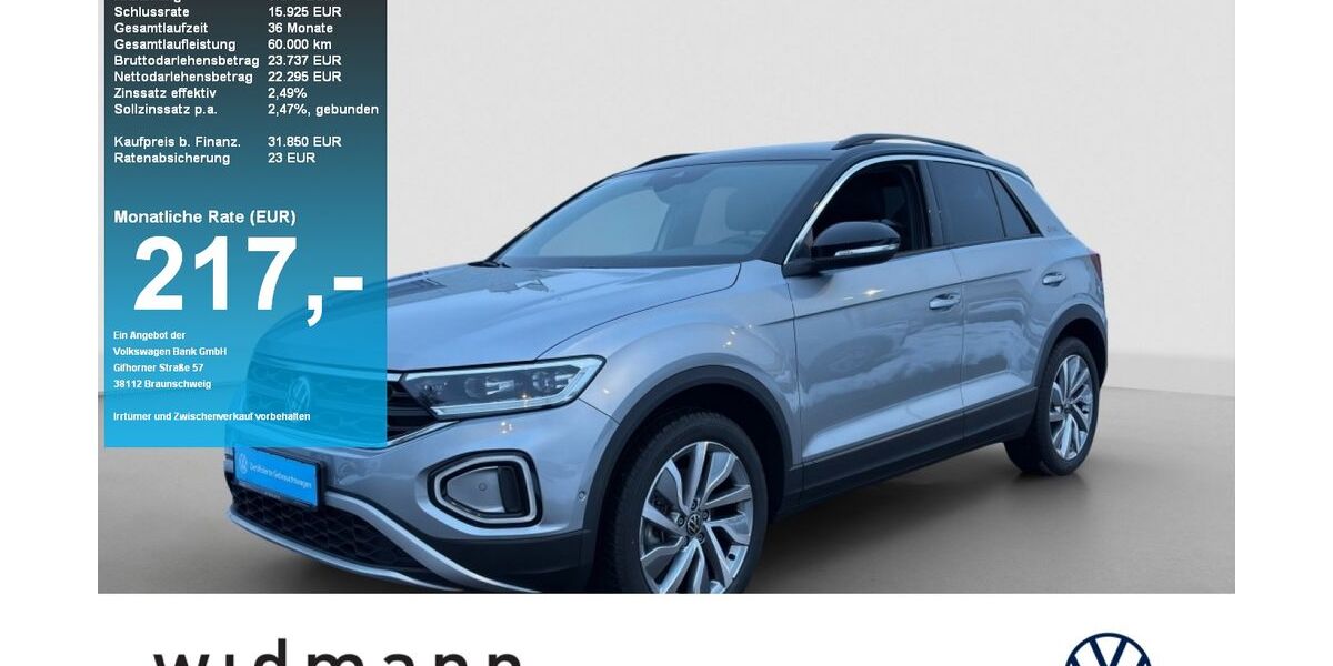 VW T-Roc 24.931 km 31.850 &euro; Schwäbisch Gmünd 73527