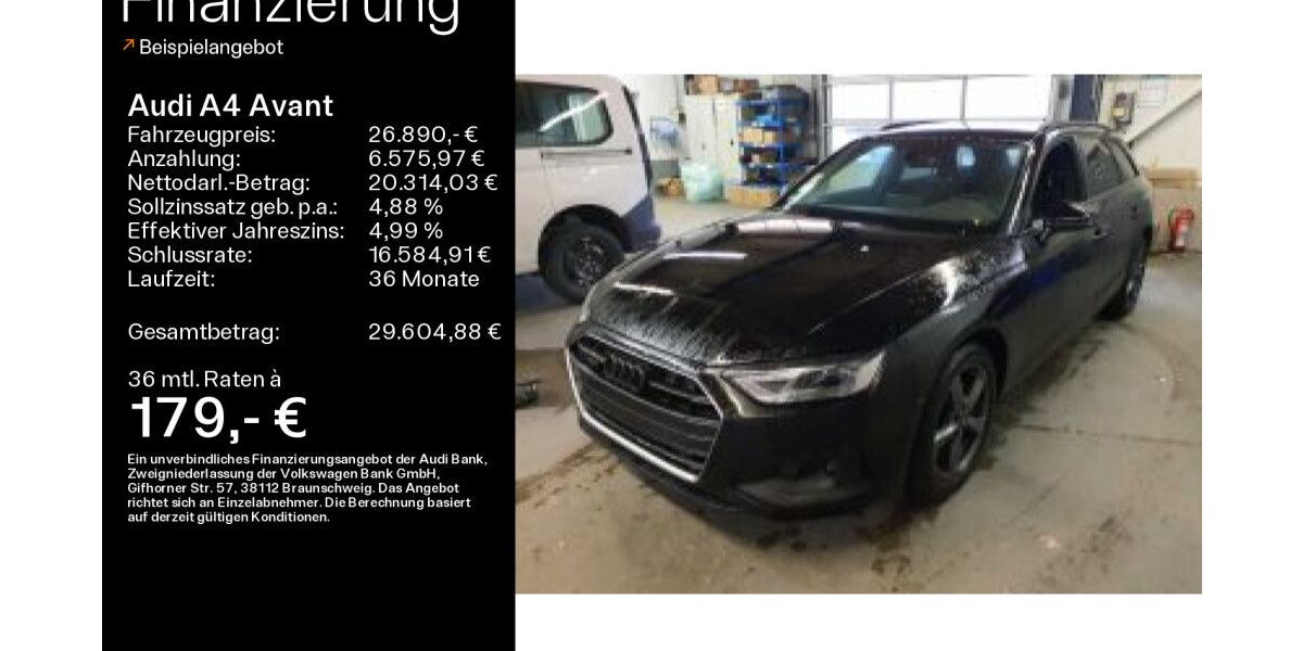 Audi A4 69.592 km 26.890 &euro; Heidenheim a. d. B. 89520