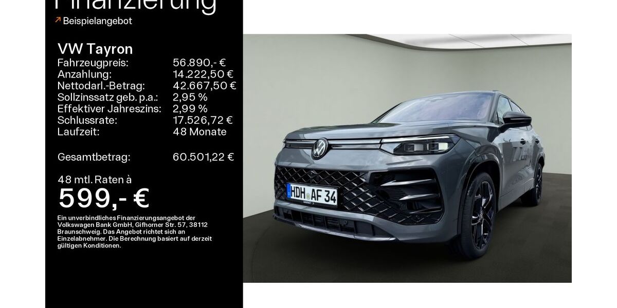 VW Tayron 4.900 km 56.890 &euro; Heidenheim a. d. B. 89520