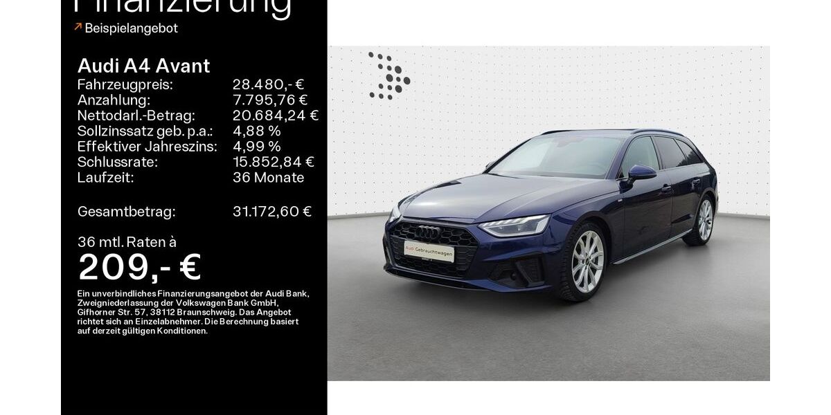 Audi A4 86.789 km 27.890 &euro; Heidenheim a. d. B. 89520
