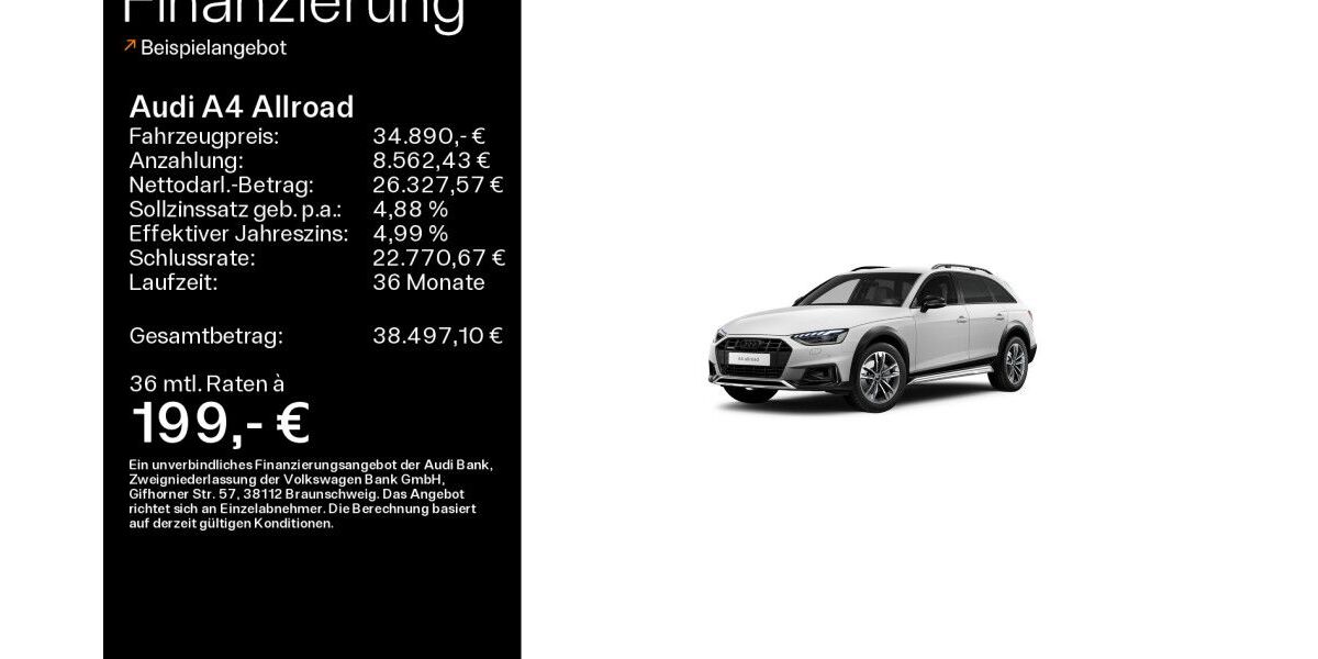 Audi A4 Allroad 41.602 km 34.890 &euro; Heidenheim a. d. B. 89520
