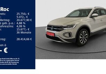 VW T-Roc 33.920 km 25.750 &euro; Aalen 73431